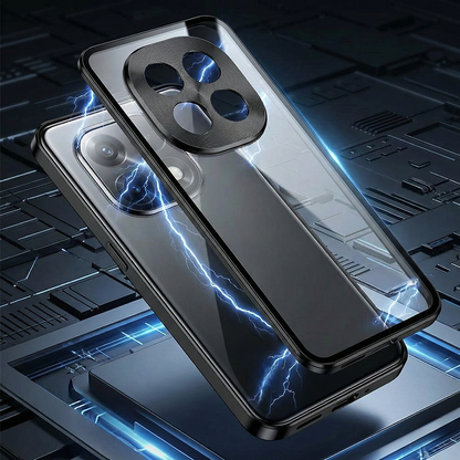 Oppo F29 Pro 5G Aluminium Metal Bumper Shield Transparent Back Case