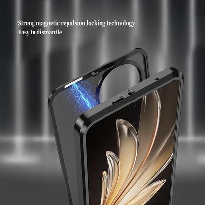 Vivo V50e 5G Aluminium Metal Bumper Shield Transparent Back Case