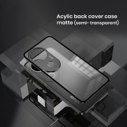 Vivo V50e 5G Aluminium Metal Bumper Shield Transparent Back Case