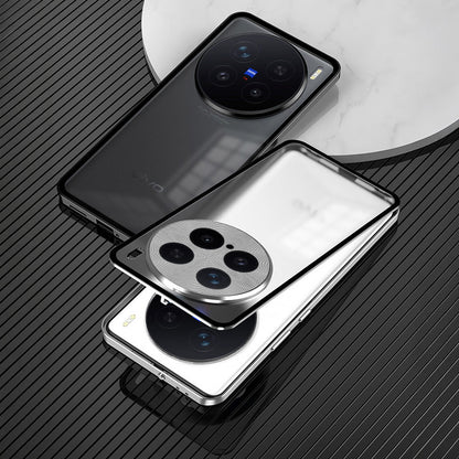 Vivo X200 Pro 5G Aluminium Metal Bumper Shield Transparent Back Case