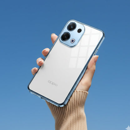 Oppo Reno 13 5G Aluminium Metal Bumper Shield Transparent Back Case